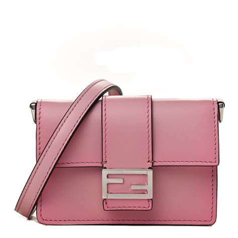 mini baguette fendi rosa|fendi flat baguette micro.